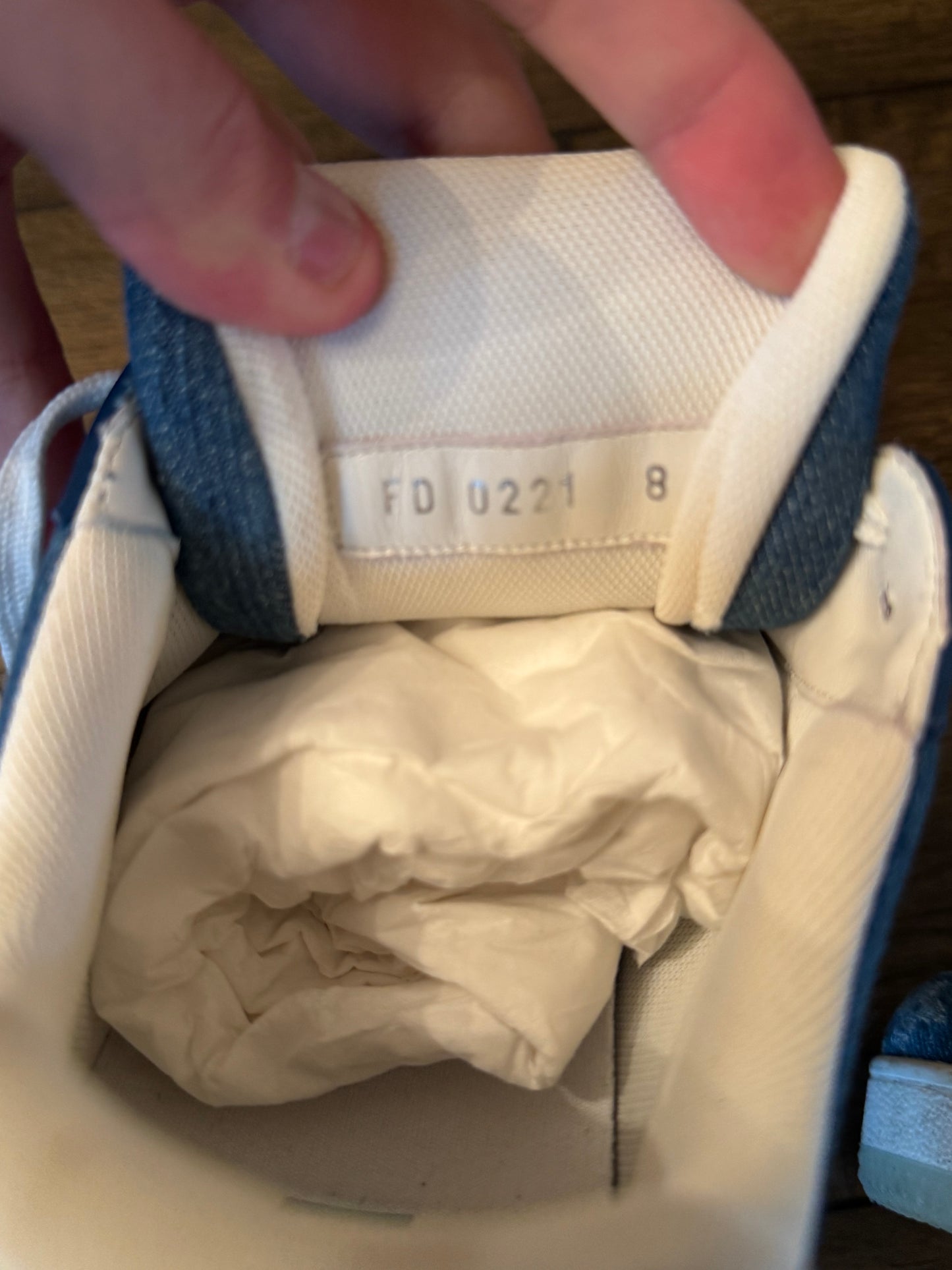 Louis Vuitton Men’s Denim Sneakers 8 (Us 9.5)