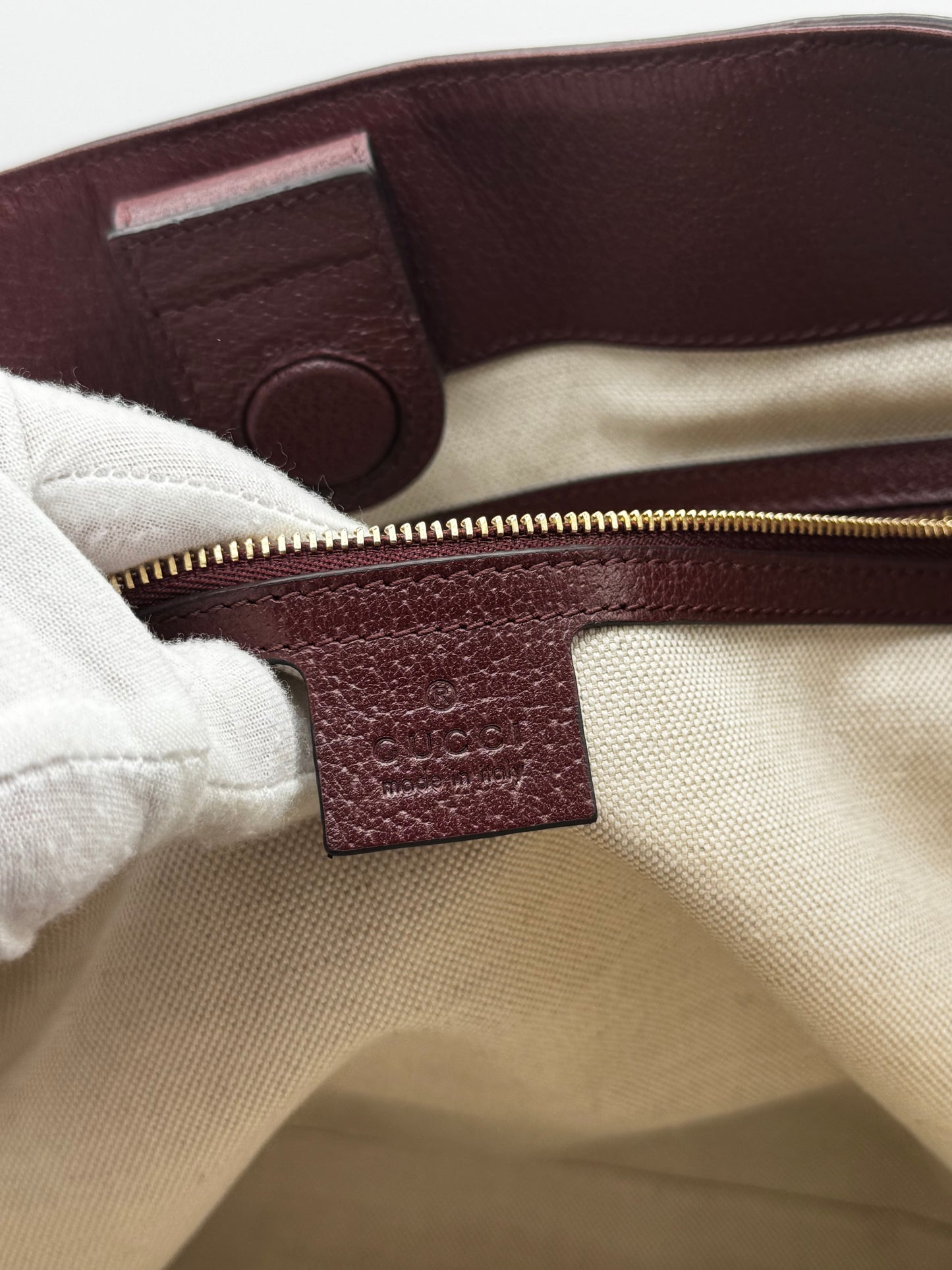 Gucci Ophidia GG Burgundy Medium Tote