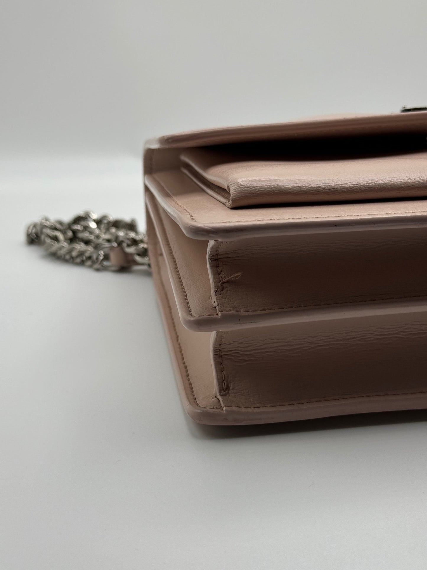 Saint Laurent Sunset Medium YSL Crossbody light pink (SALE) | Designerfindsforless