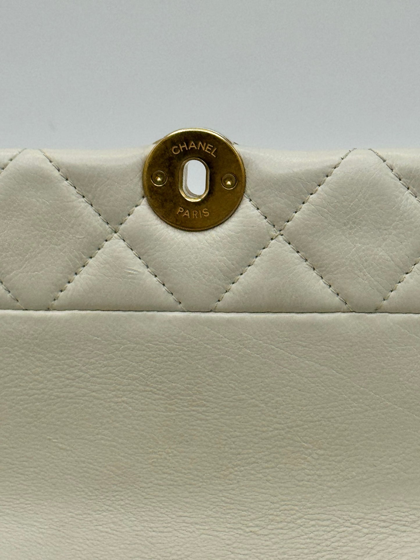 Chanel 2019 Quilted Calfskin Pearl CC Accordion Flap crossbody bag