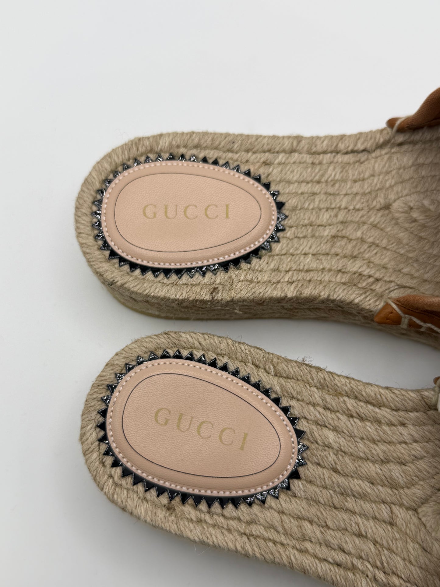 Gucci Women's espadrille
sandal with Interlocking G 37
