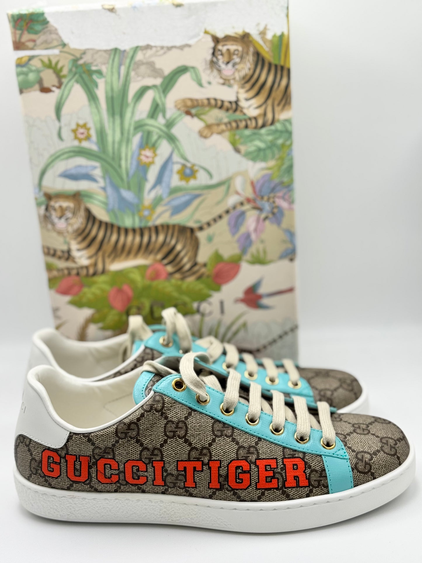 Gucci Women’s “Gucci Tiger” Ace Sneakers 37.5