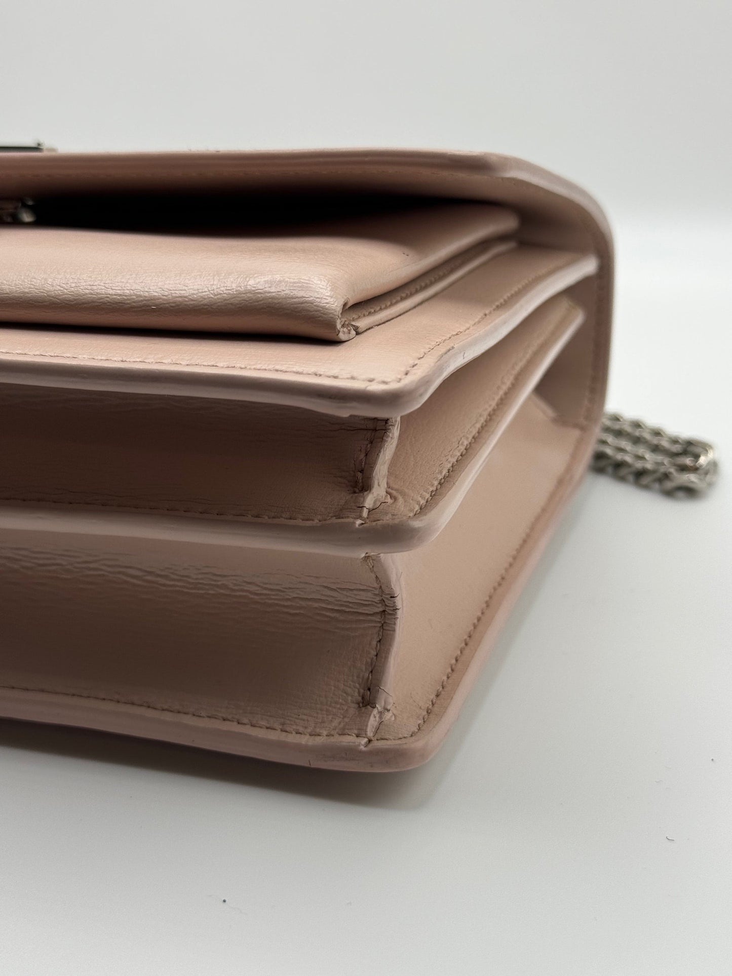 Saint Laurent Sunset Medium YSL Crossbody light pink (SALE) | Designerfindsforless