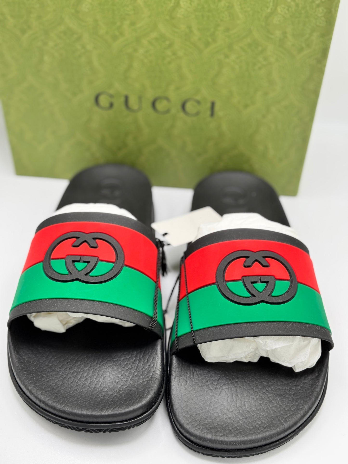 Gucci Mens Interlocking Slides 11