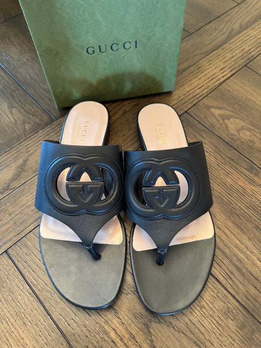 Gucci Interlocking GG Sandals 38