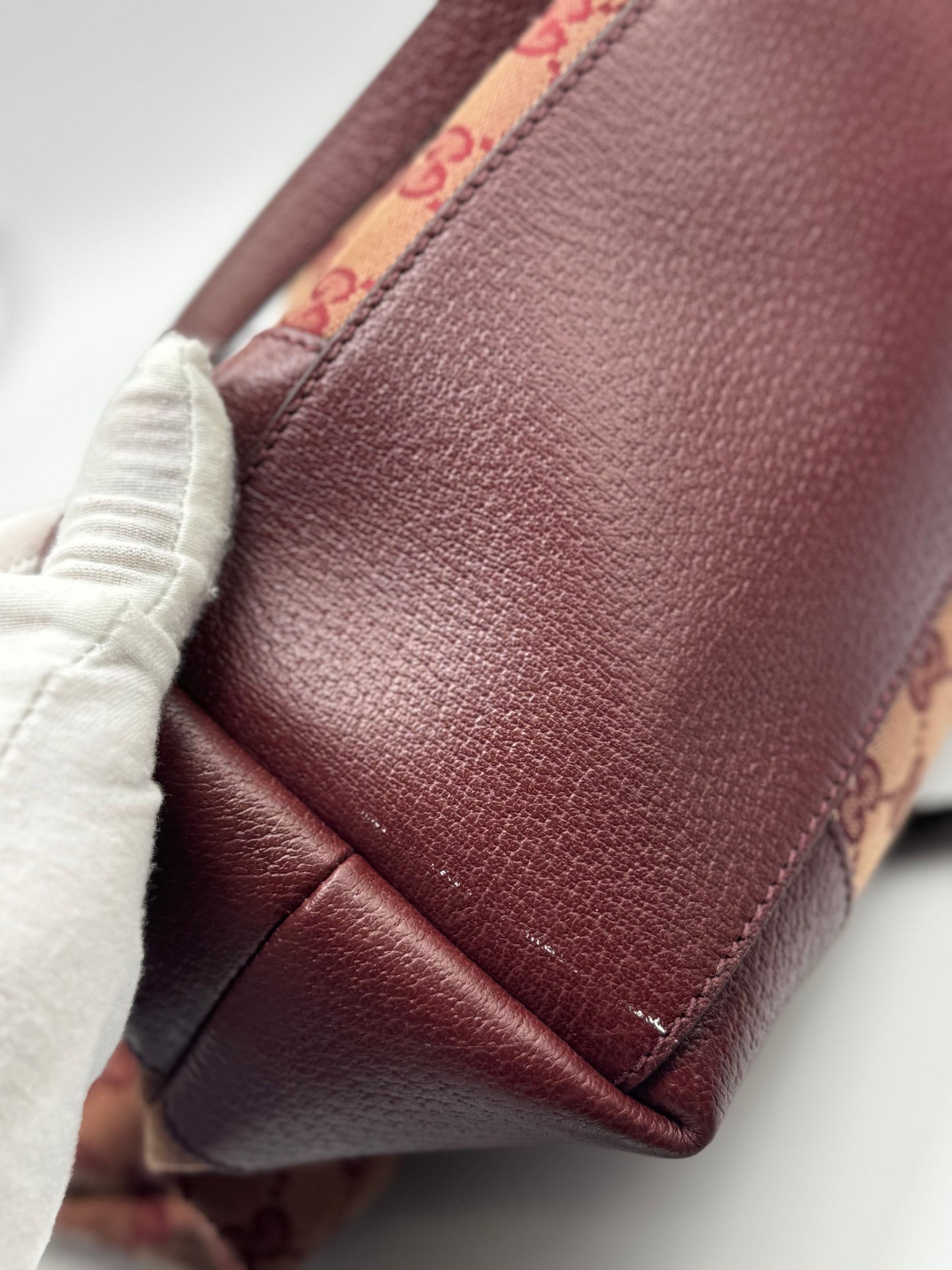 Gucci Ophidia GG Burgundy Medium Tote