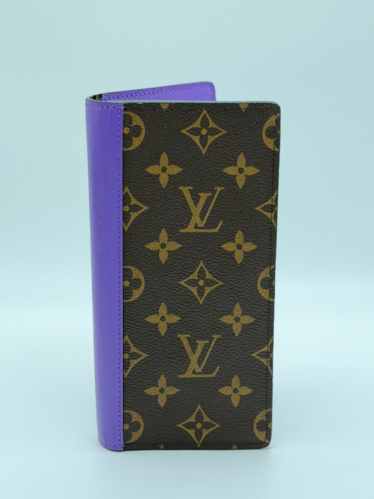 Louis Vuitton Brazza Wallet Macassar Monogram Canvas