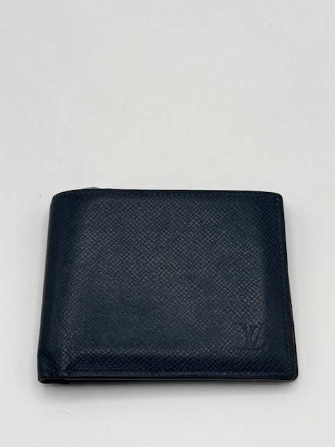 Louis Vuitton Ocean Blue Taiga Bifold Wallet