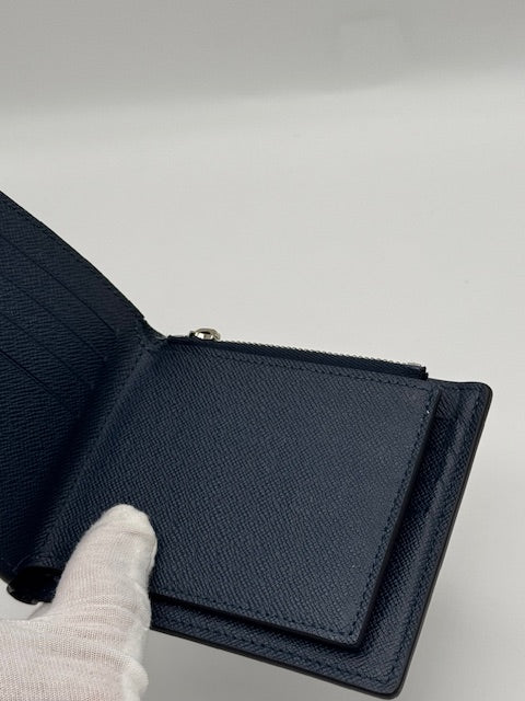 Louis Vuitton Ocean Blue Taiga Bifold Wallet
