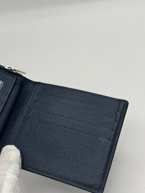 Louis Vuitton Ocean Blue Taiga Bifold Wallet
