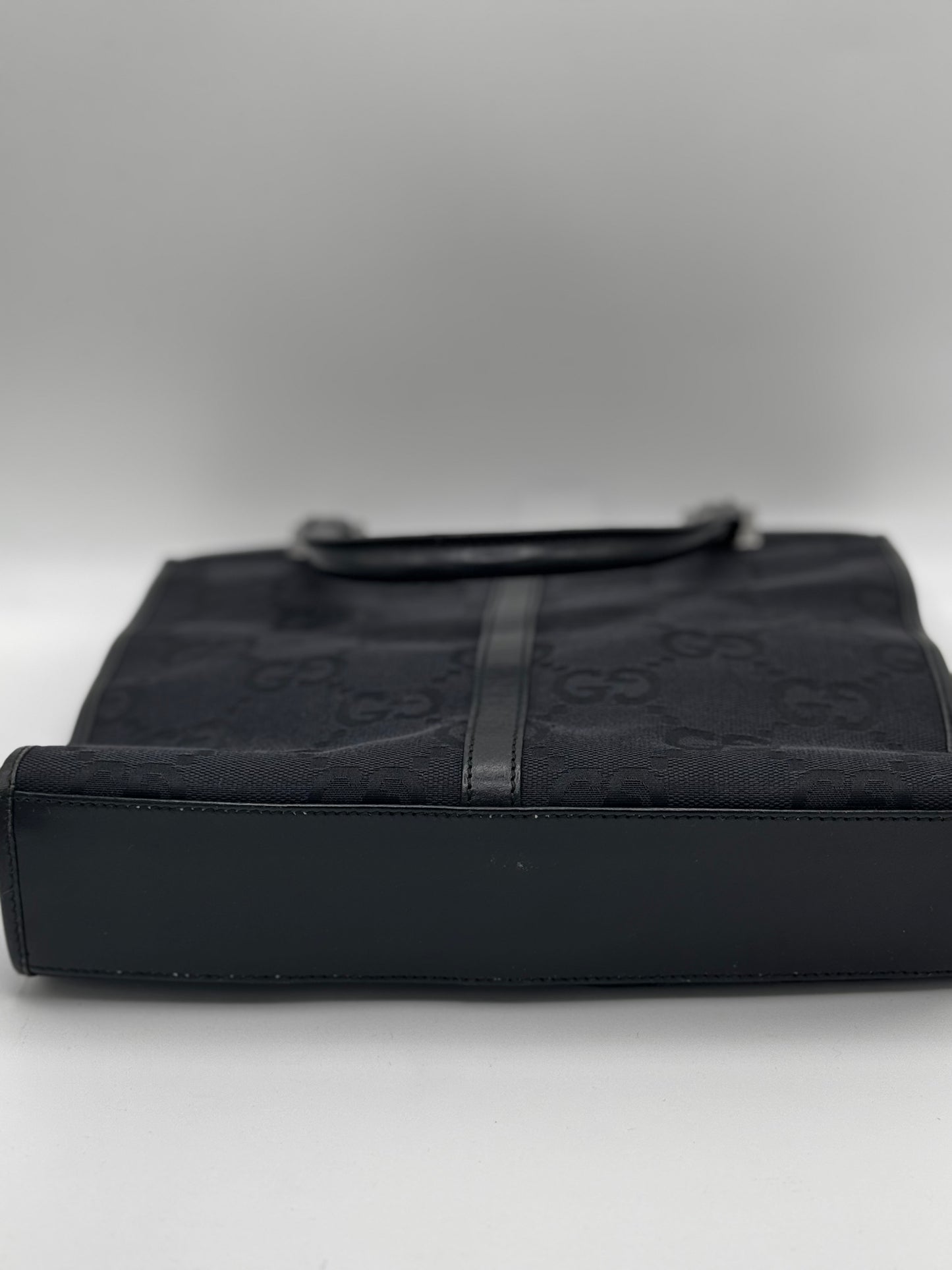 Gucci Vintage GG Jumbo Black Jackie Tote Bag