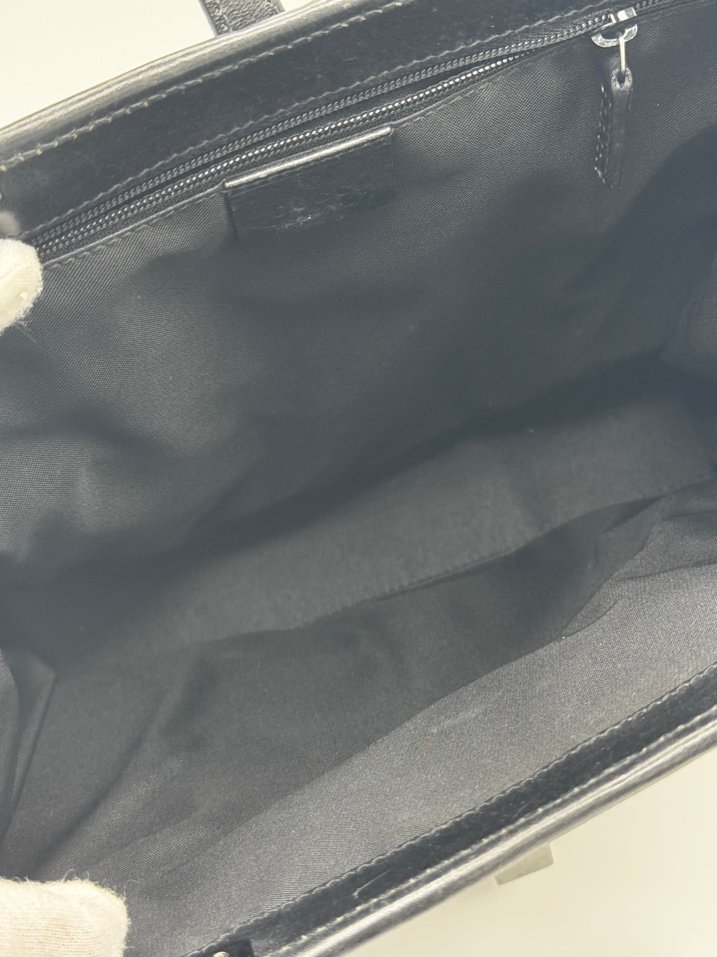 Gucci Vintage GG Jumbo Black Jackie Tote Bag