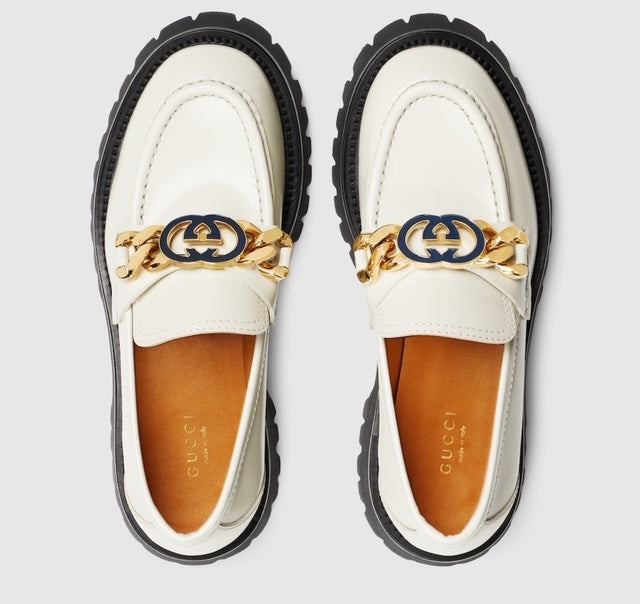 Gucci Interlocking GG Womens Loafers 40