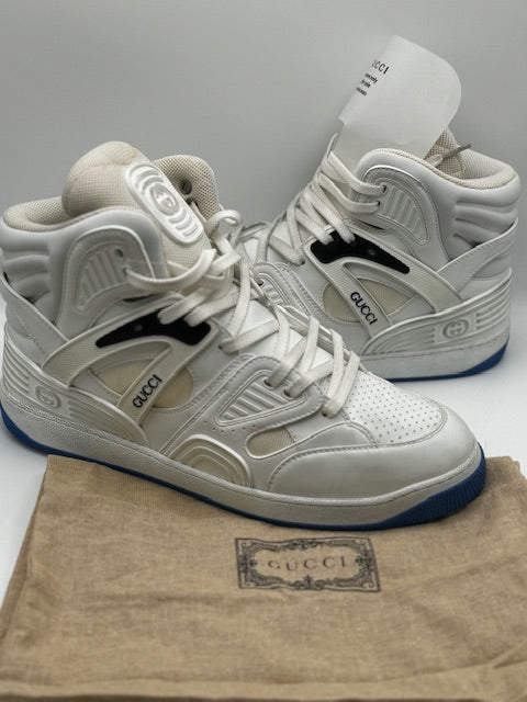 Gucci Men's Basket High-Top Sneakers 12