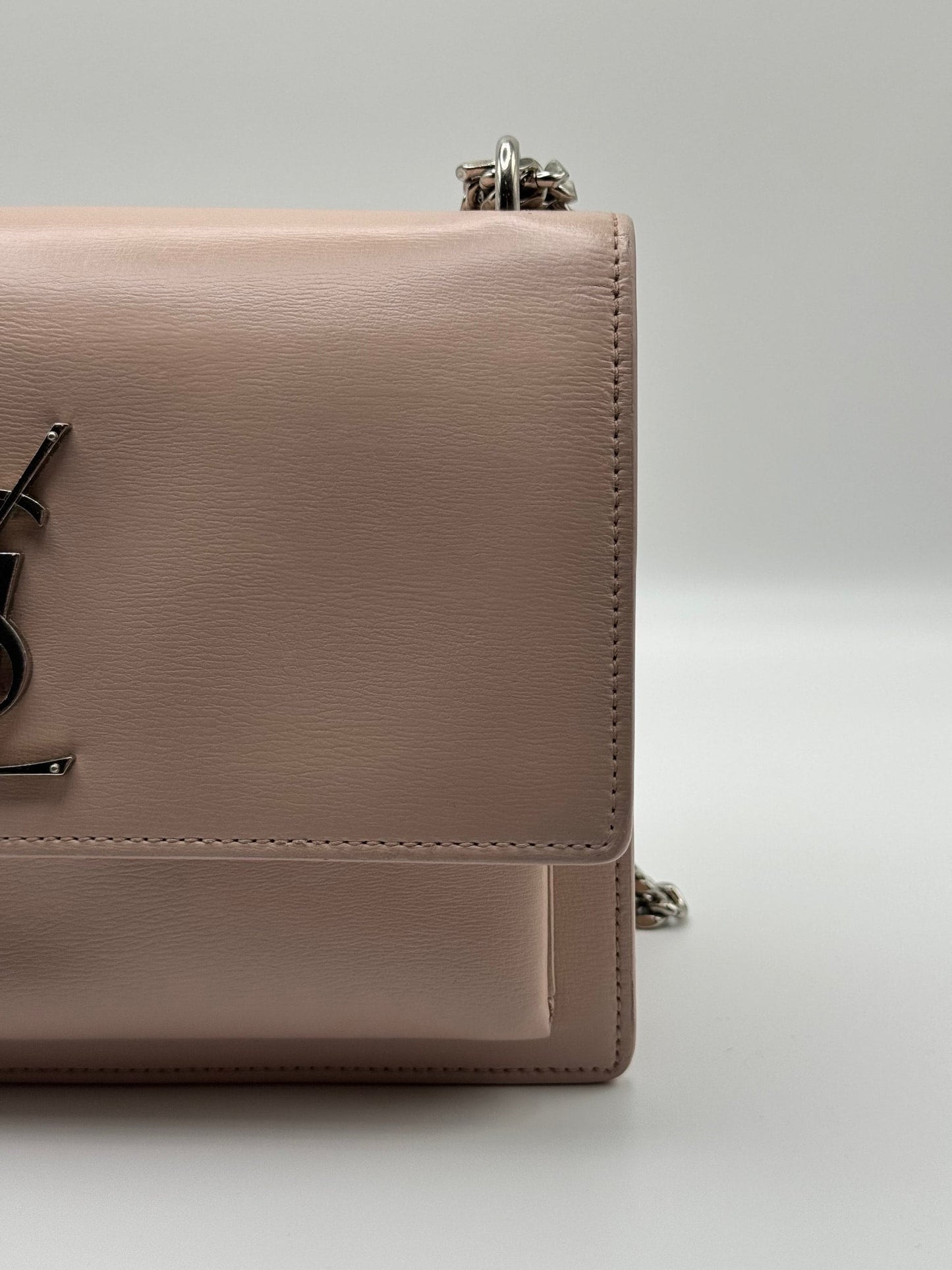 Saint Laurent Sunset Medium YSL Crossbody light pink (SALE) | Designerfindsforless