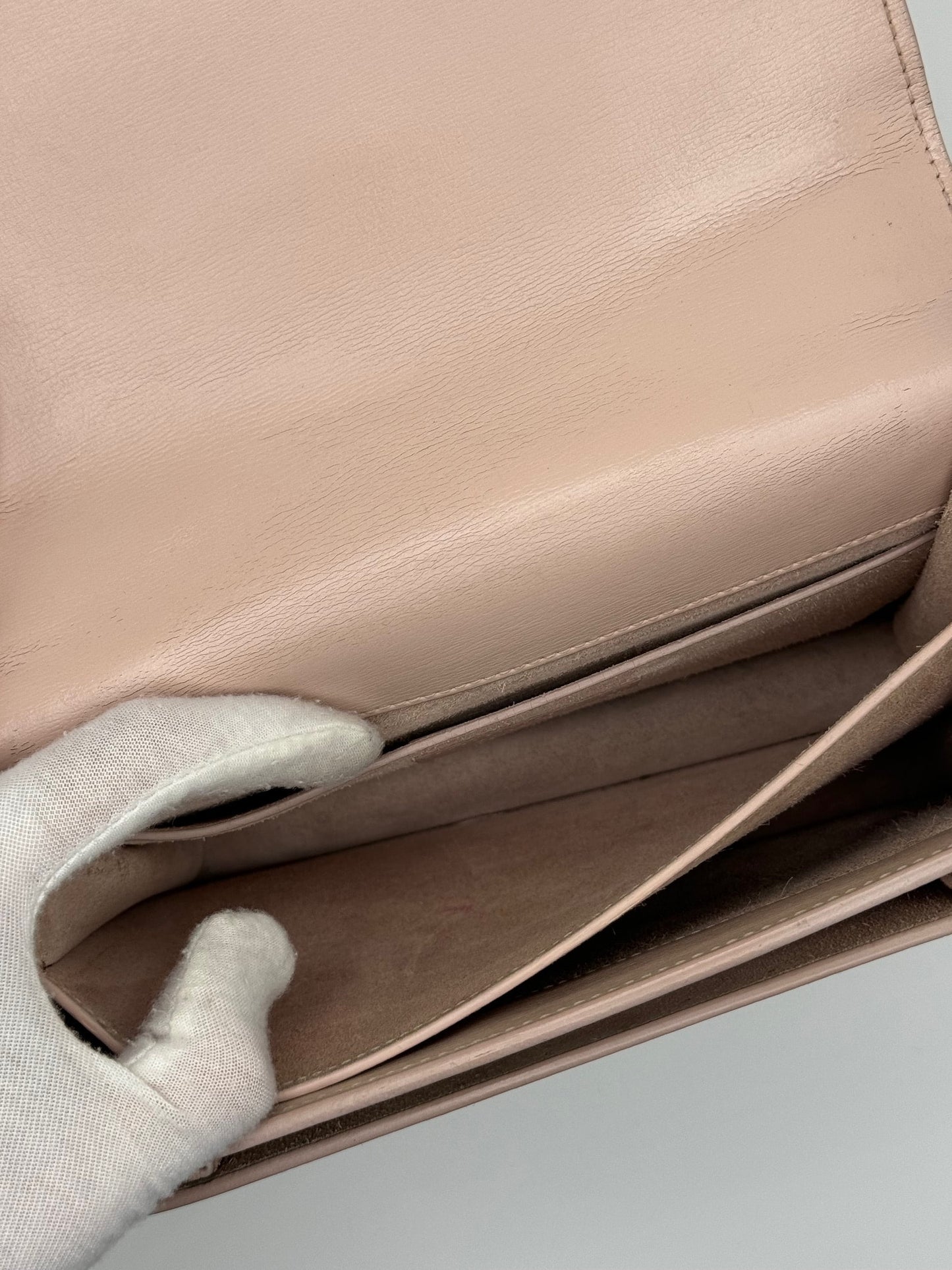 Saint Laurent Sunset Medium YSL Crossbody light pink (SALE) | Designerfindsforless