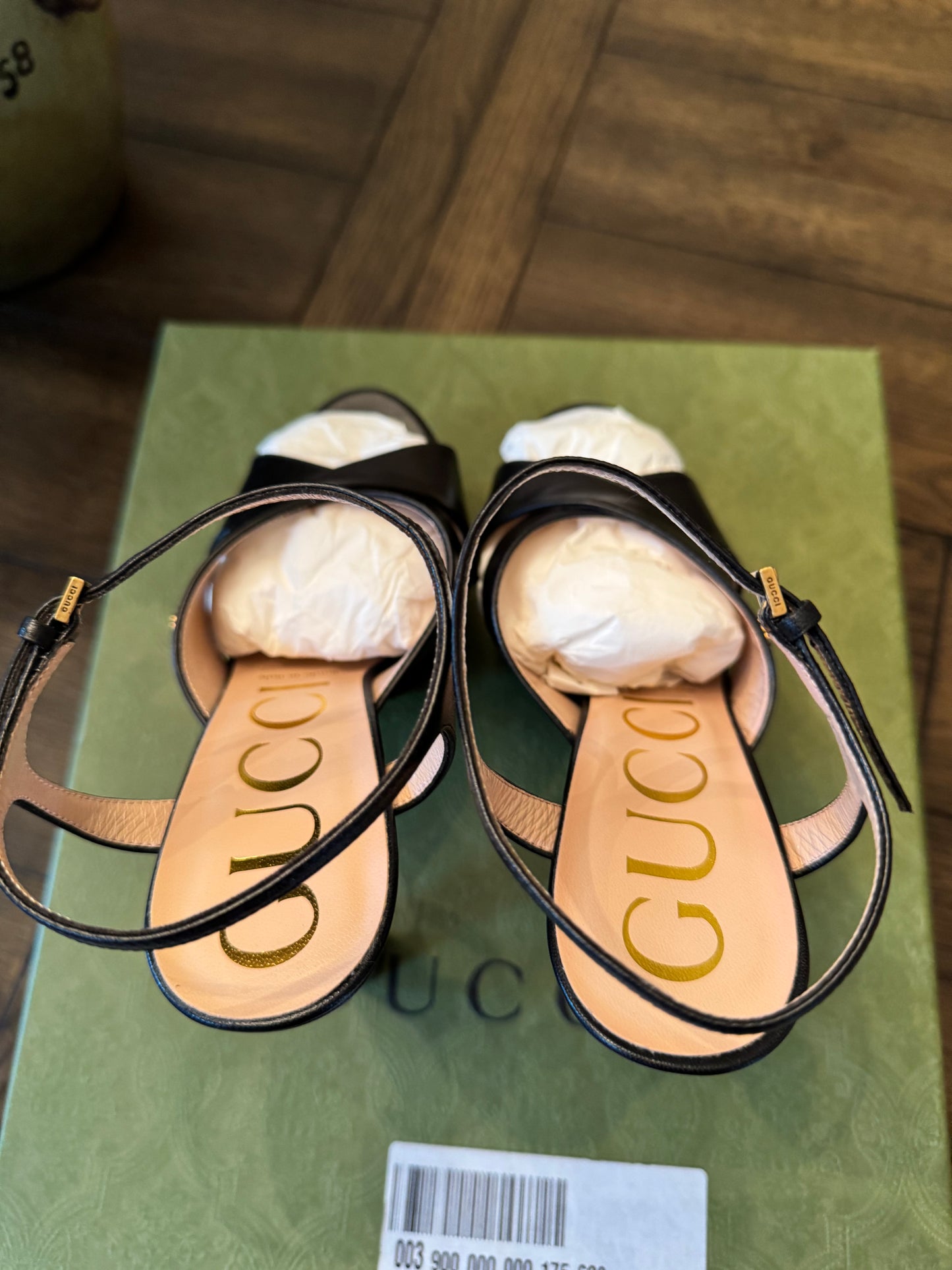 Gucci Black Marmont Heels 38