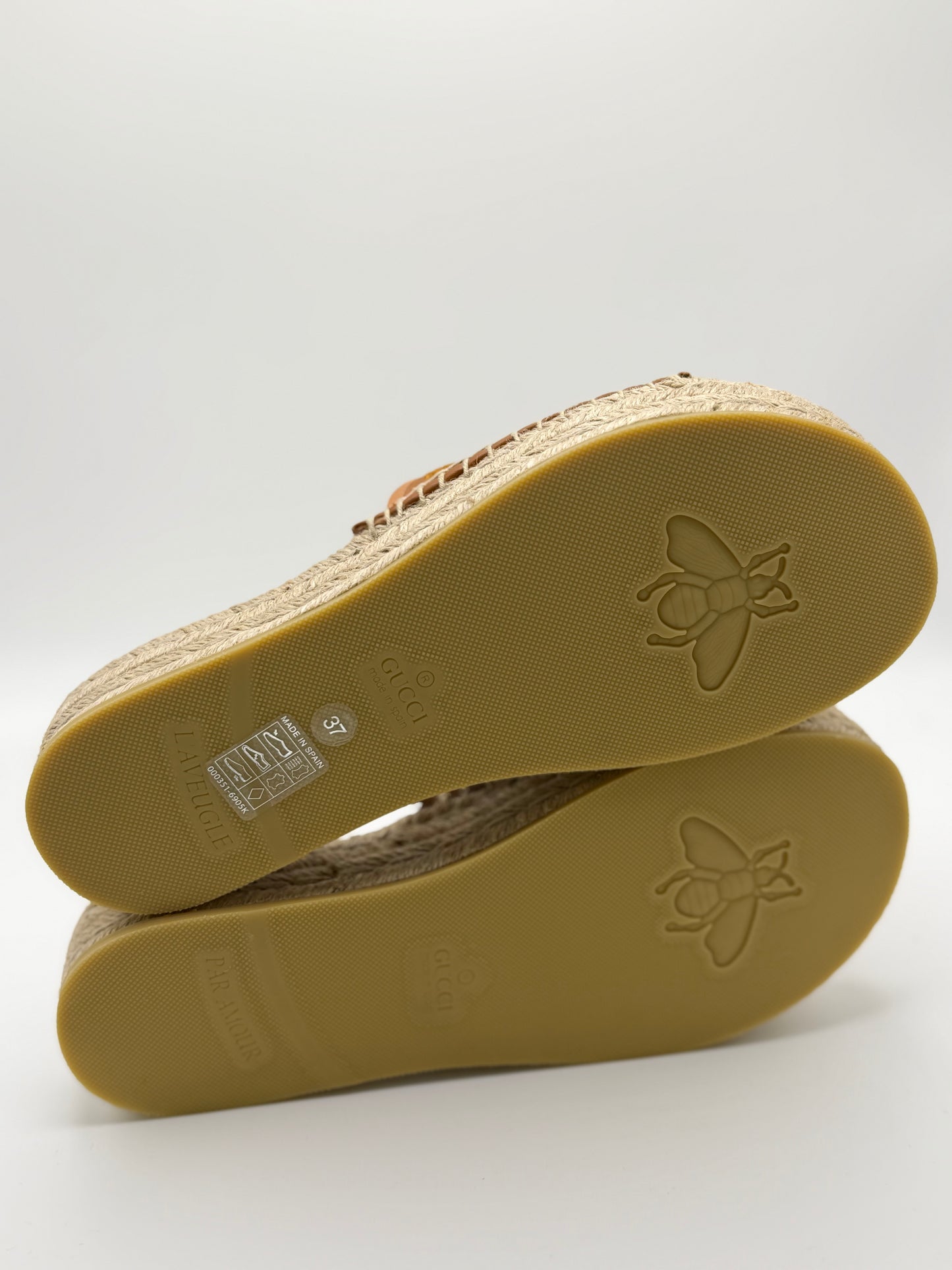 Gucci Women's espadrille
sandal with Interlocking G 37