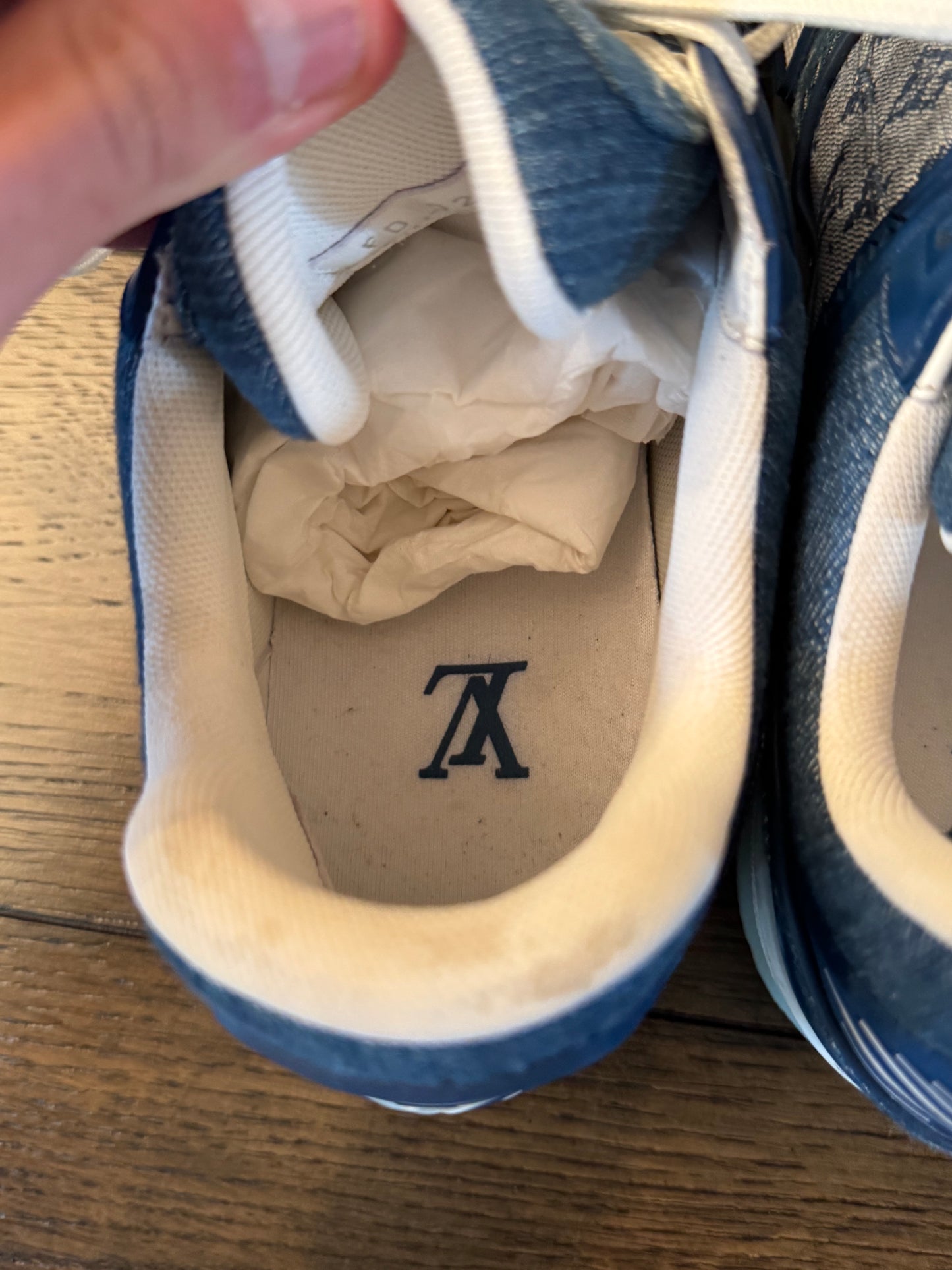 Louis Vuitton Men’s Denim Sneakers 8 (Us 9.5)