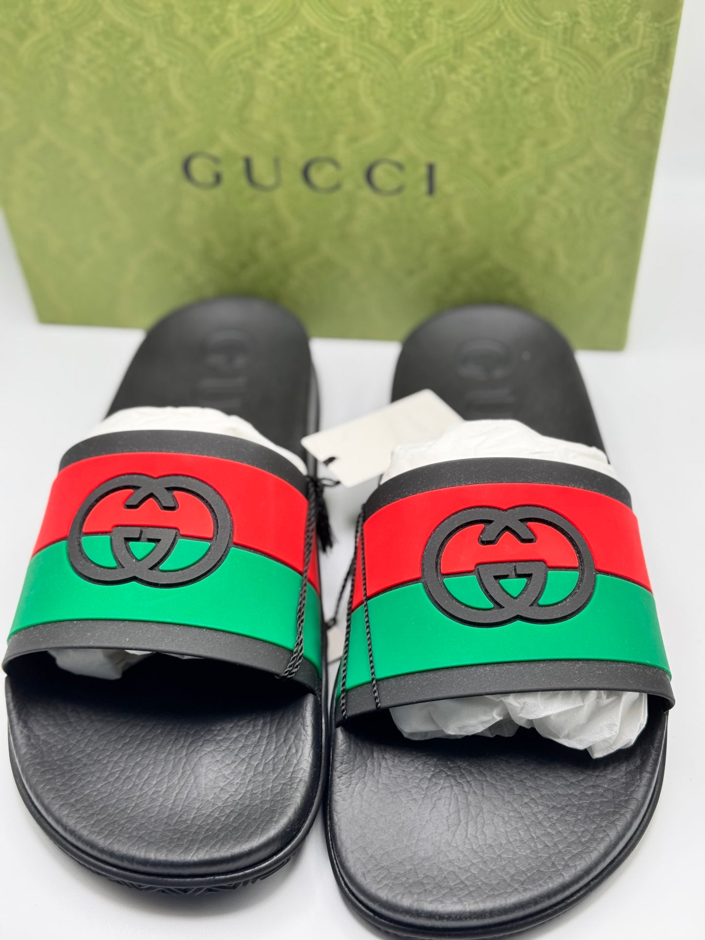 Gucci Mens Interlocking Slides 11