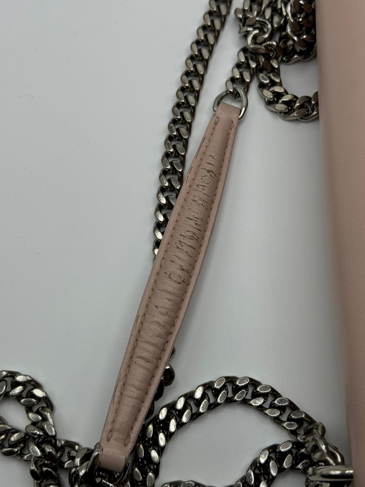 Saint Laurent Sunset Medium YSL Crossbody light pink (SALE) | Designerfindsforless
