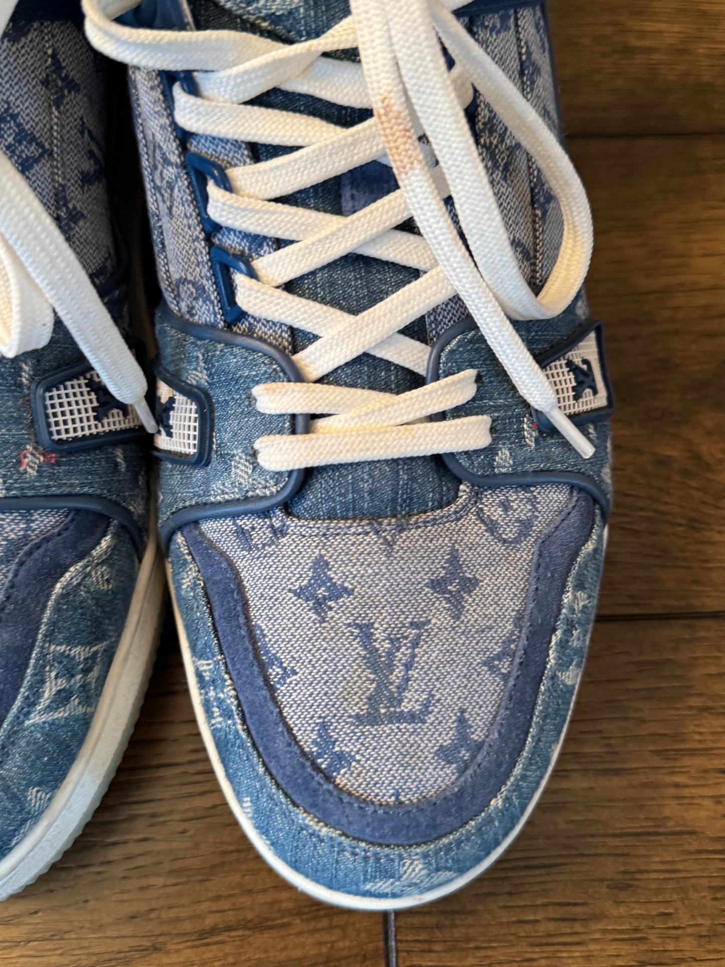 Louis Vuitton Men’s Denim Sneakers 8 (Us 9.5)