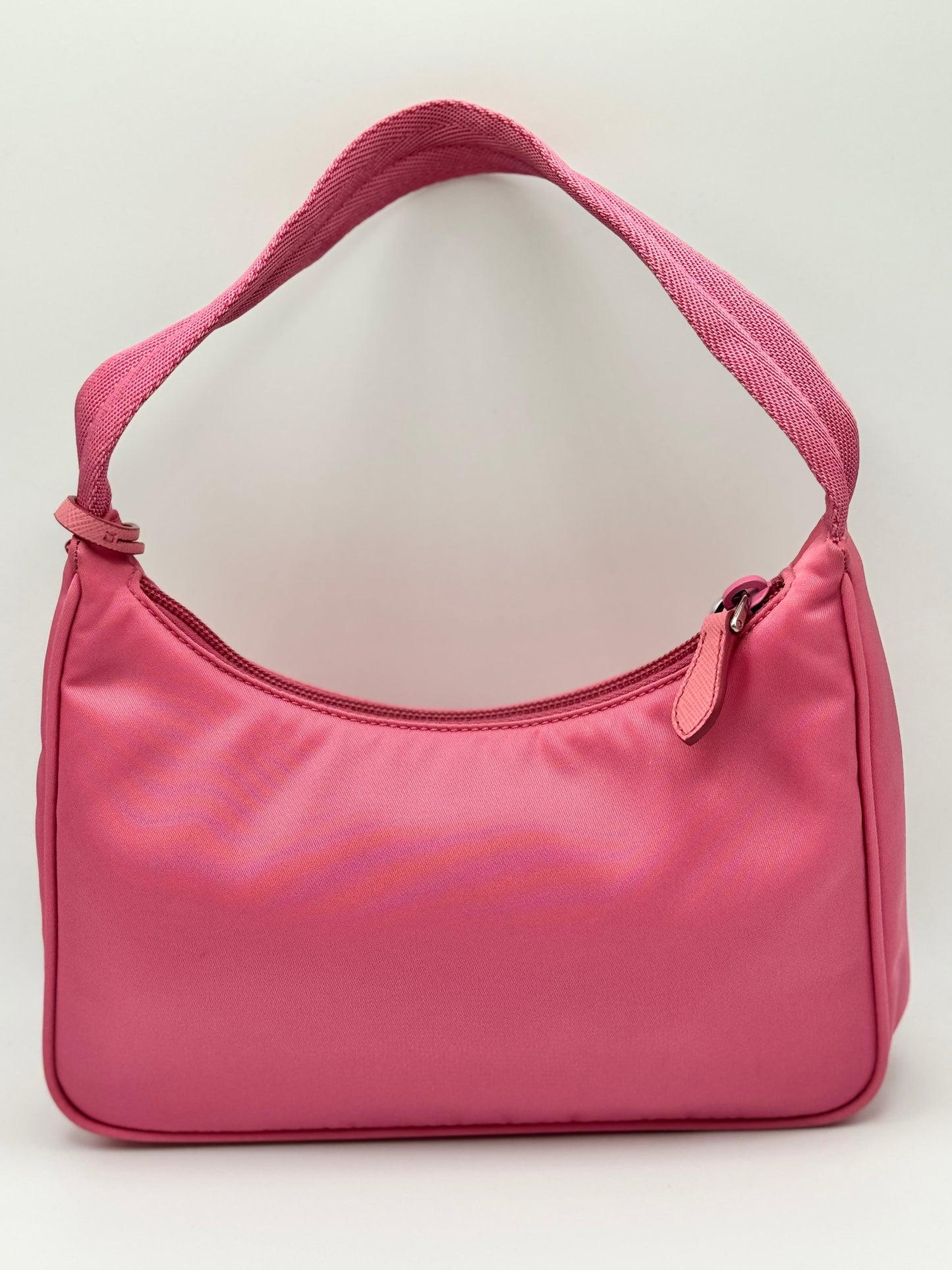 Prada Tessuto Nylon Mini Re-Edition 2000 Bag Begonia