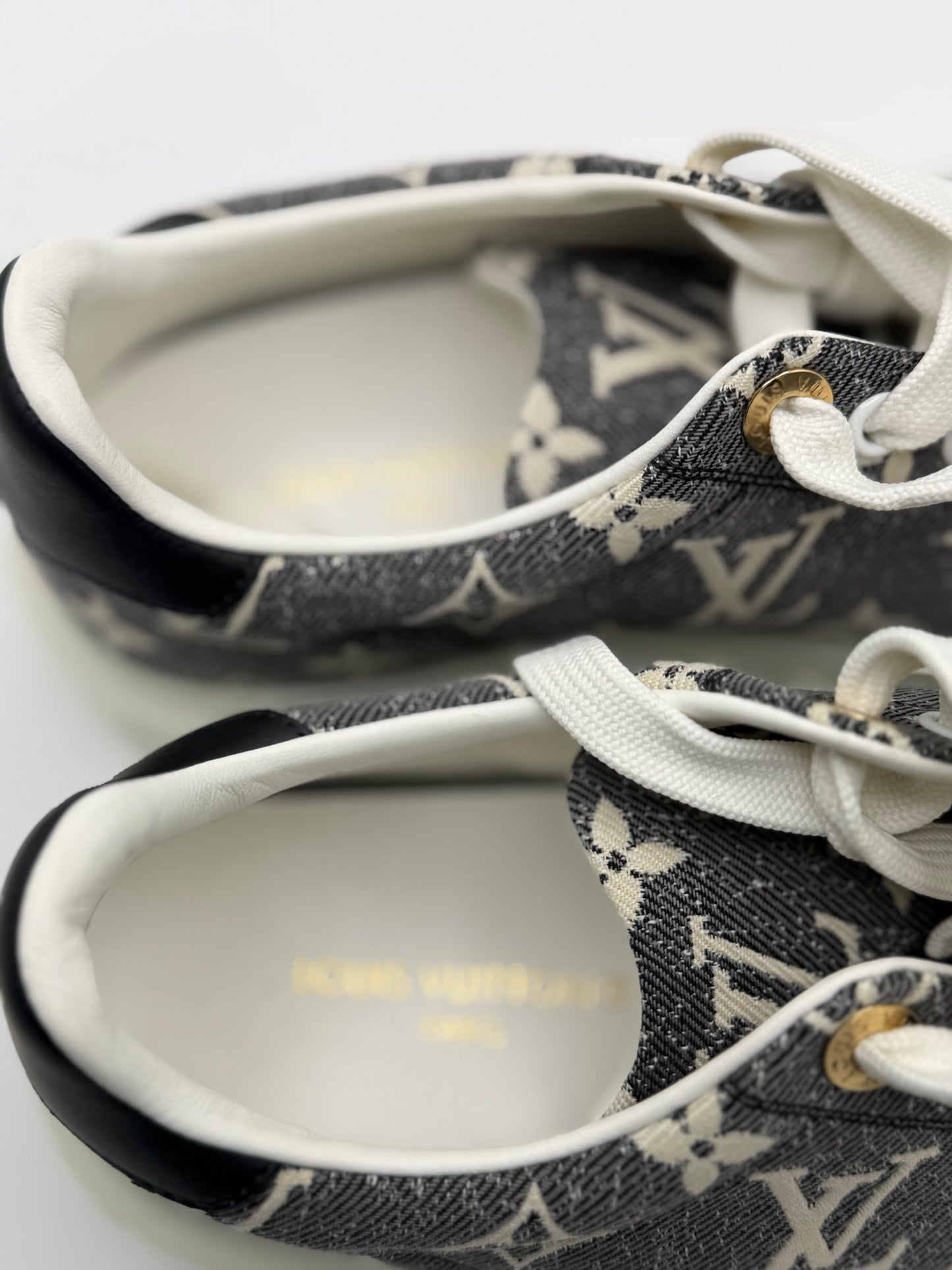 Louis Vuitton Denim Monogram Time Out Sneakers