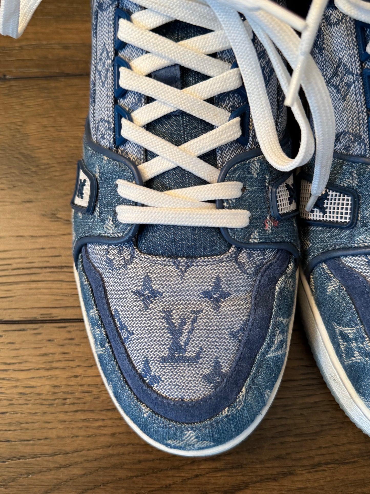 Louis Vuitton Men’s Denim Sneakers 8 (Us 9.5)