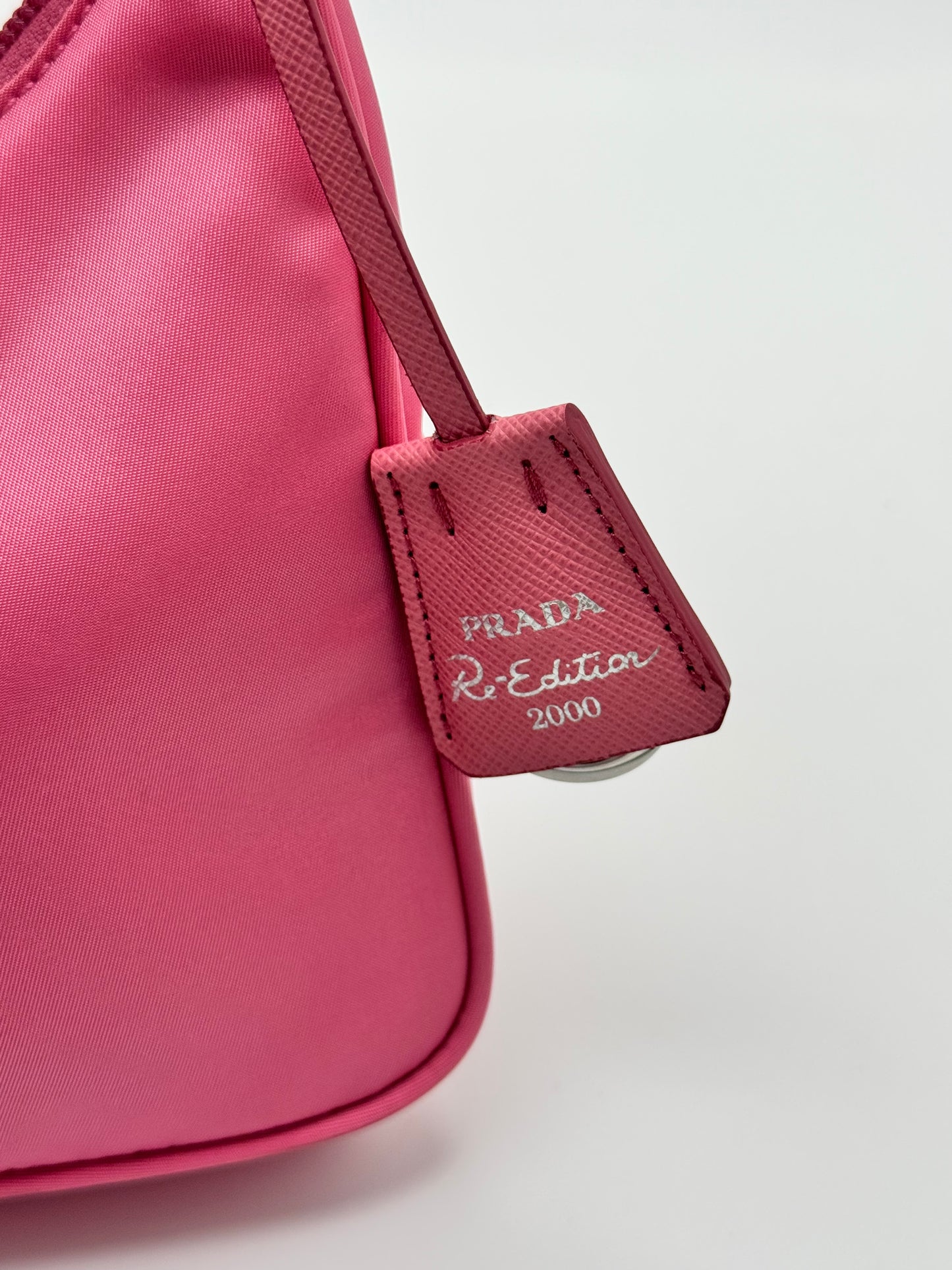 Prada Tessuto Nylon Mini Re-Edition 2000 Bag Begonia