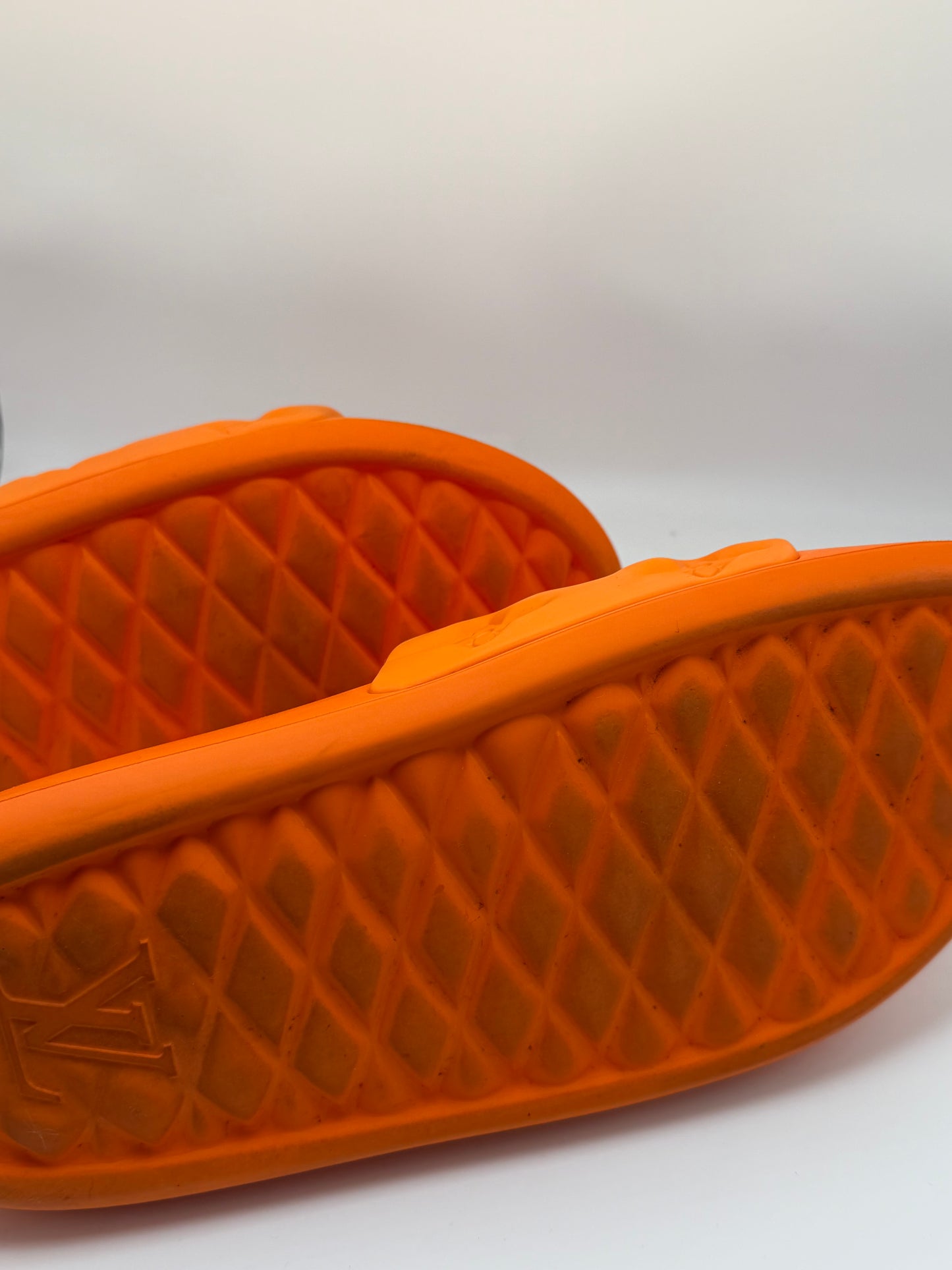 Louis Vuitton Waterfront Mule Bubble Monogram Orange Slide Sandal
