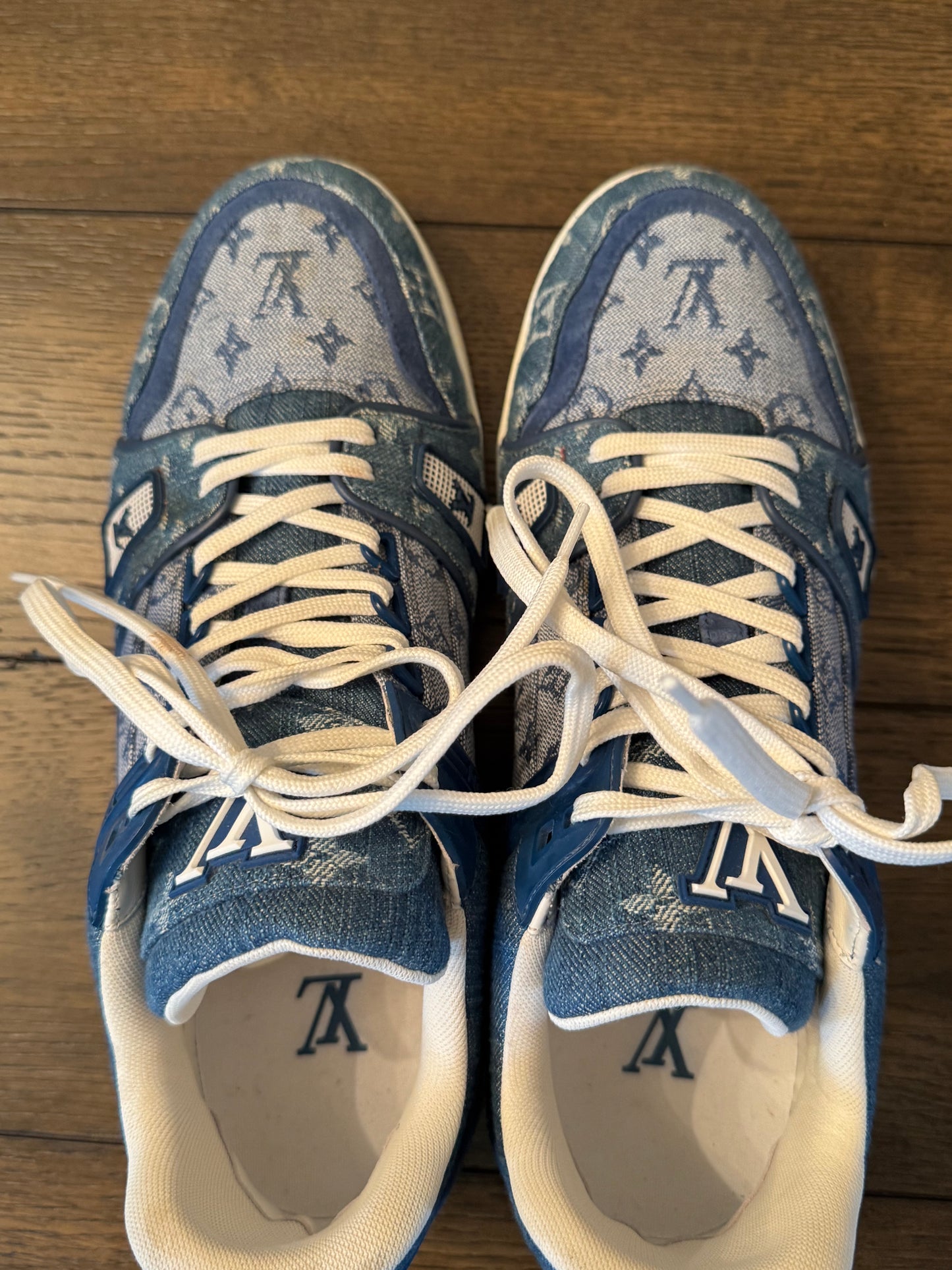 Louis Vuitton Men’s Denim Sneakers 8 (Us 9.5)