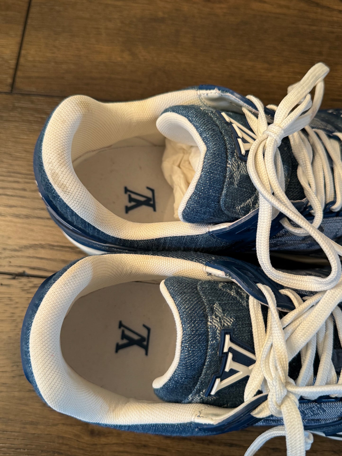 Louis Vuitton Men’s Denim Sneakers 8 (Us 9.5)