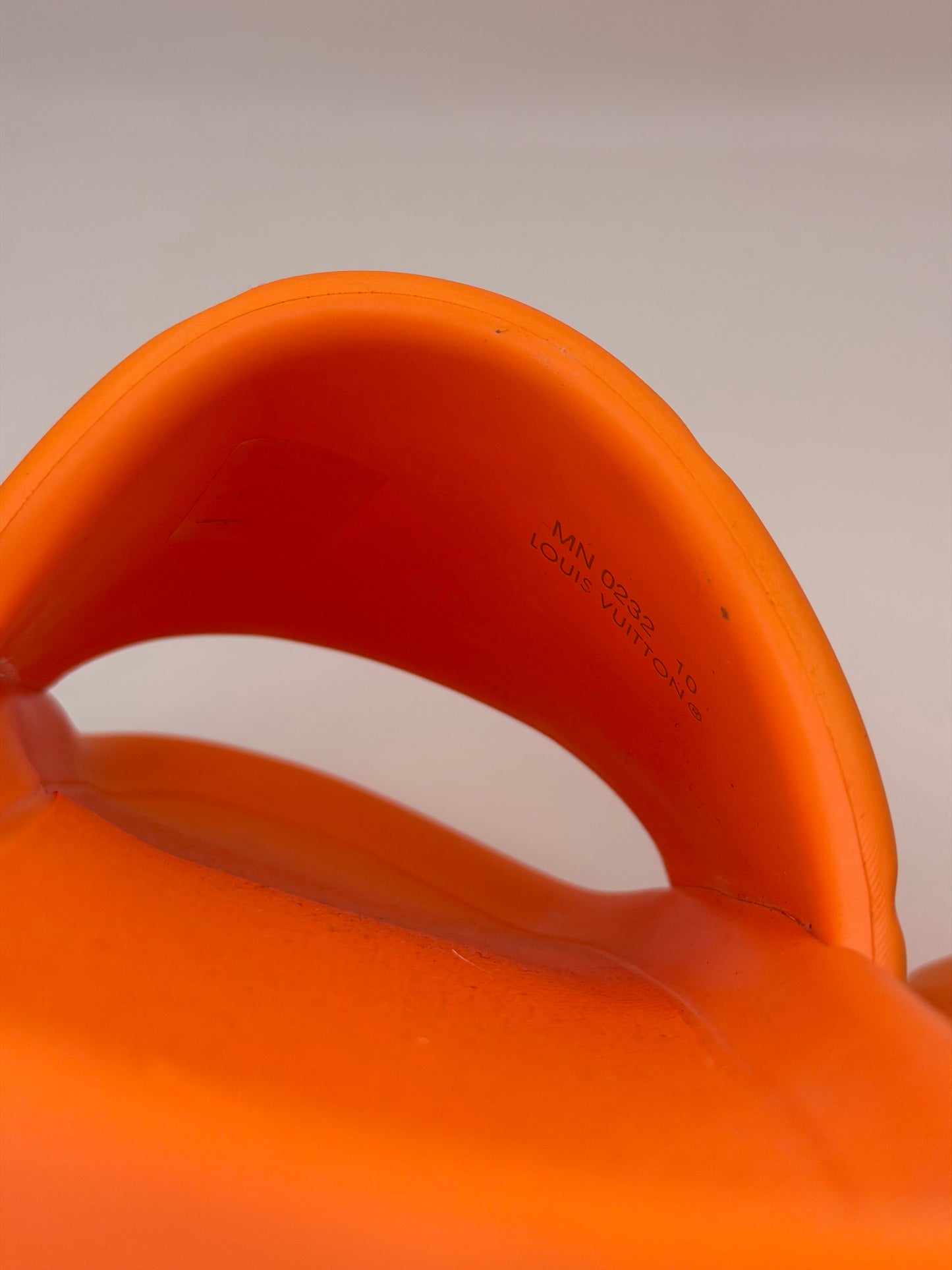 Louis Vuitton Waterfront Mule Bubble Monogram Orange Slide Sandal