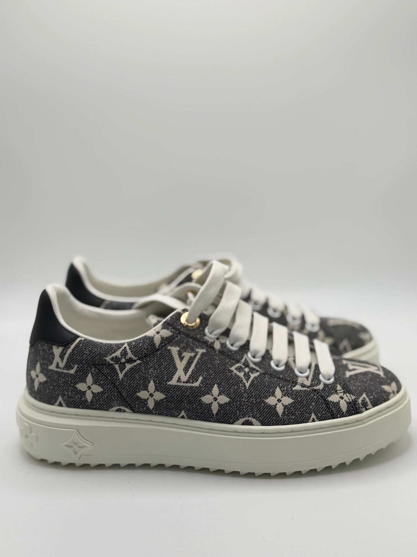 Louis Vuitton Denim Monogram Time Out Sneakers