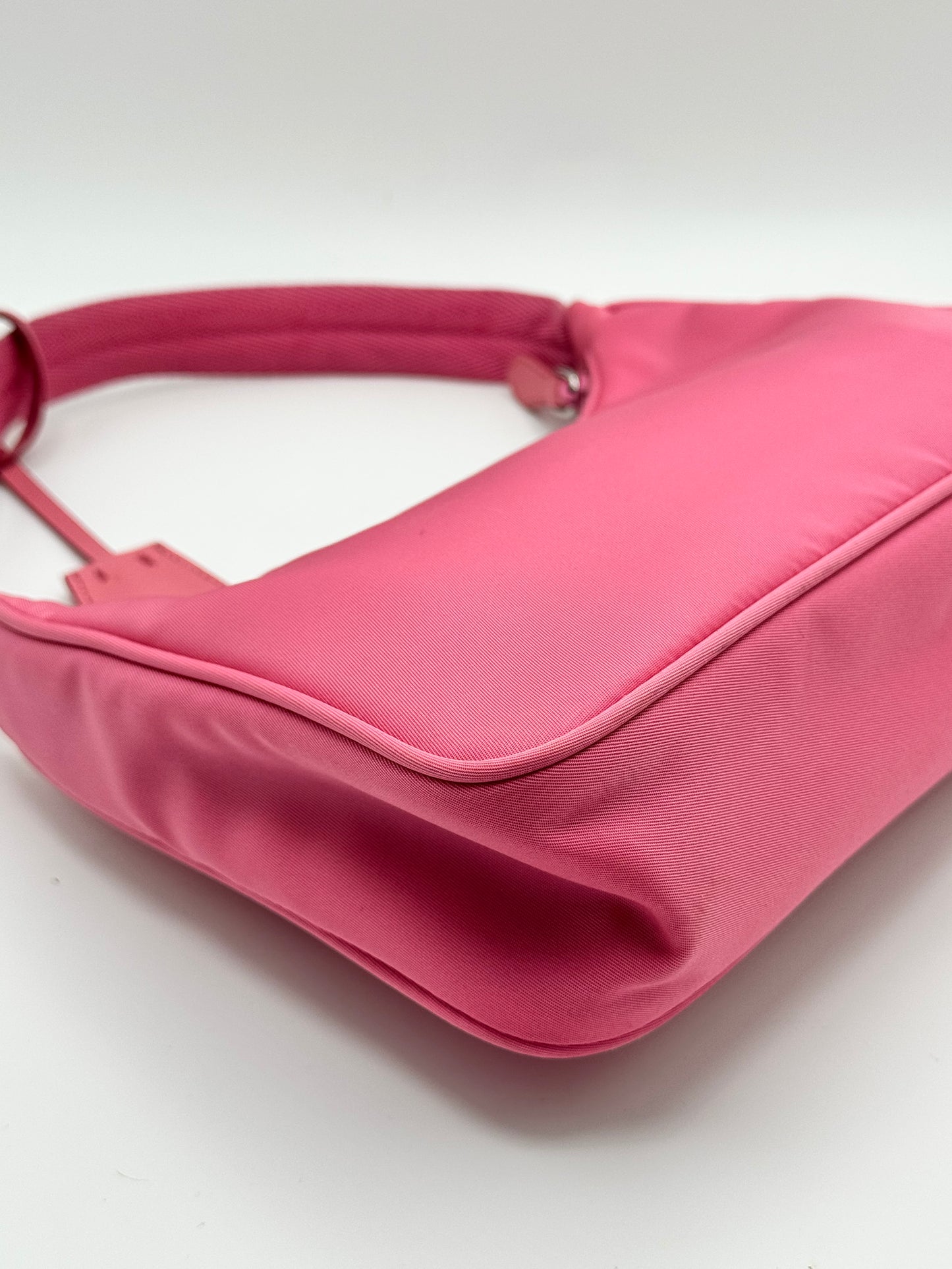 Prada Tessuto Nylon Mini Re-Edition 2000 Bag Begonia