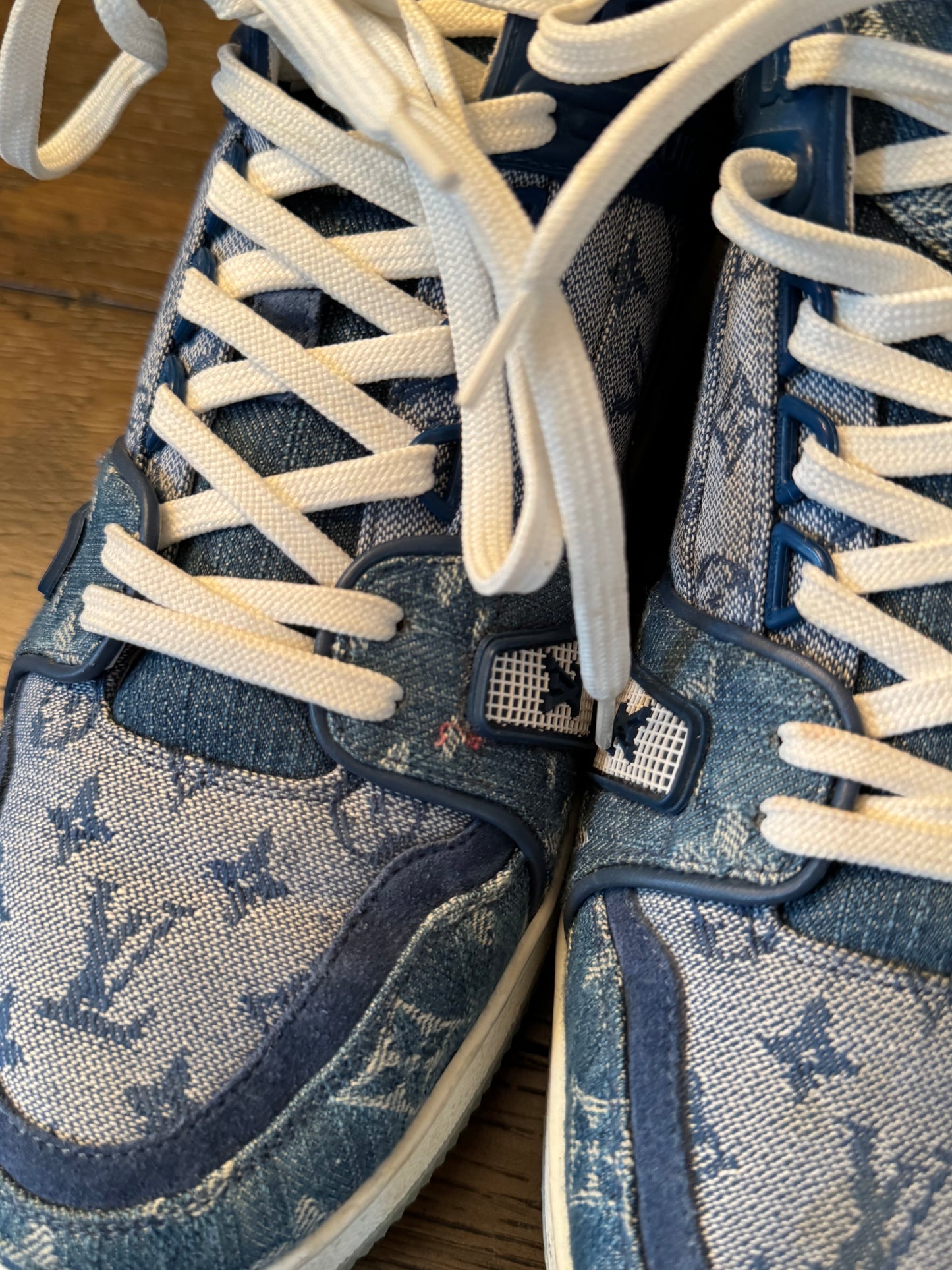 Louis Vuitton Men’s Denim Sneakers 8 (Us 9.5)