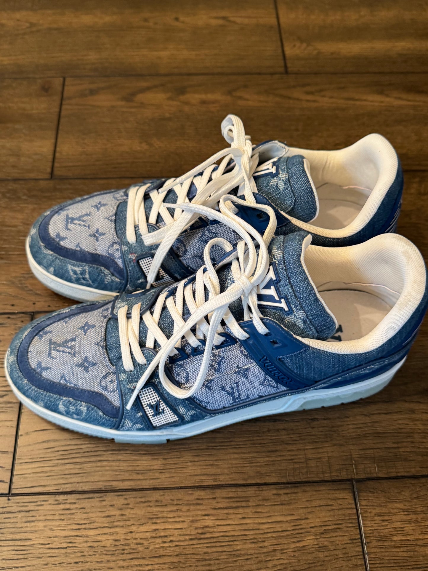 Louis Vuitton Men’s Denim Sneakers 8 (Us 9.5)