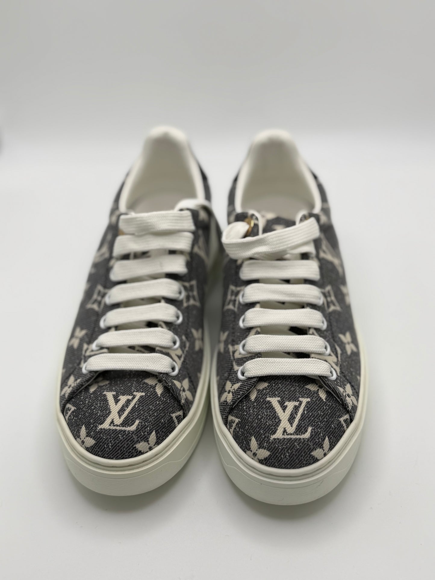 Louis Vuitton Denim Monogram Time Out Sneakers