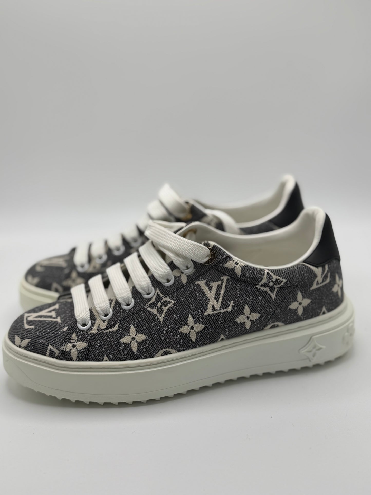 Louis Vuitton Denim Monogram Time Out Sneakers