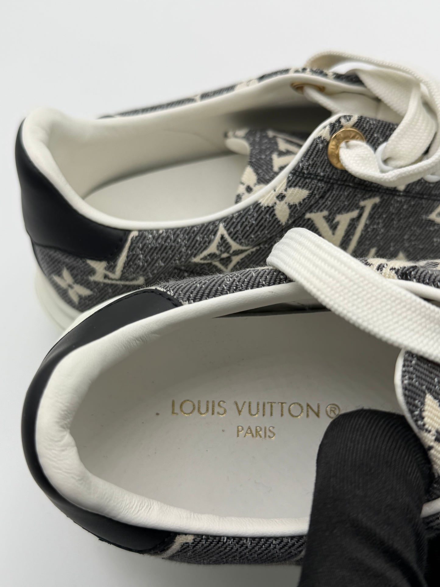 Louis Vuitton Denim Monogram Time Out Sneakers