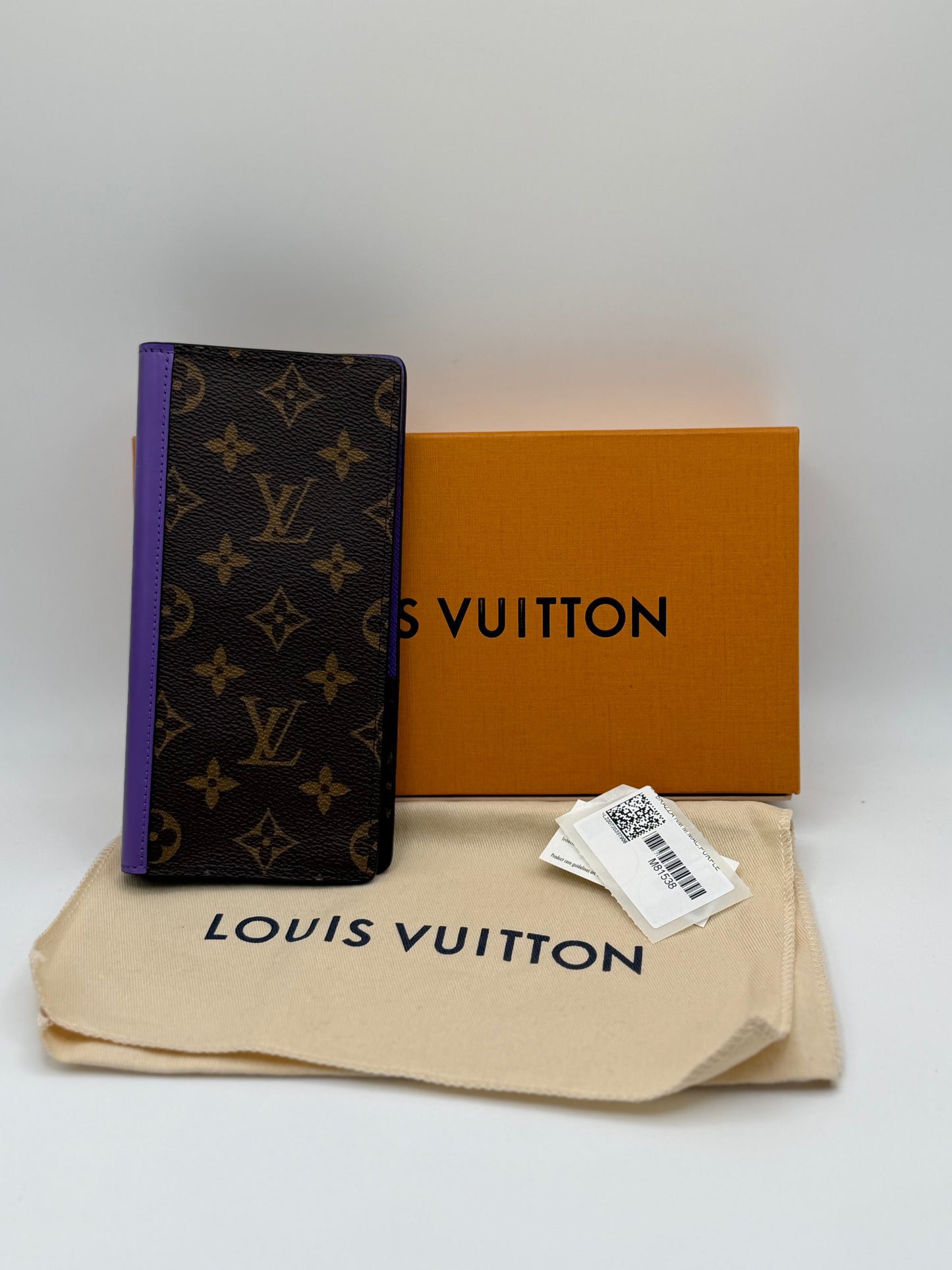 Louis Vuitton Brazza Wallet Macassar Monogram Canvas