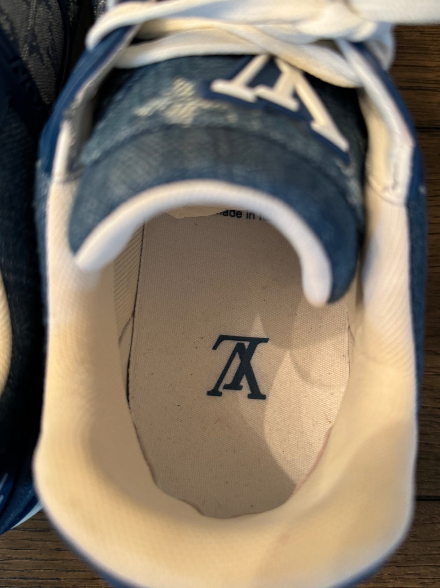 Louis Vuitton Men’s Denim Sneakers 8 (Us 9.5)