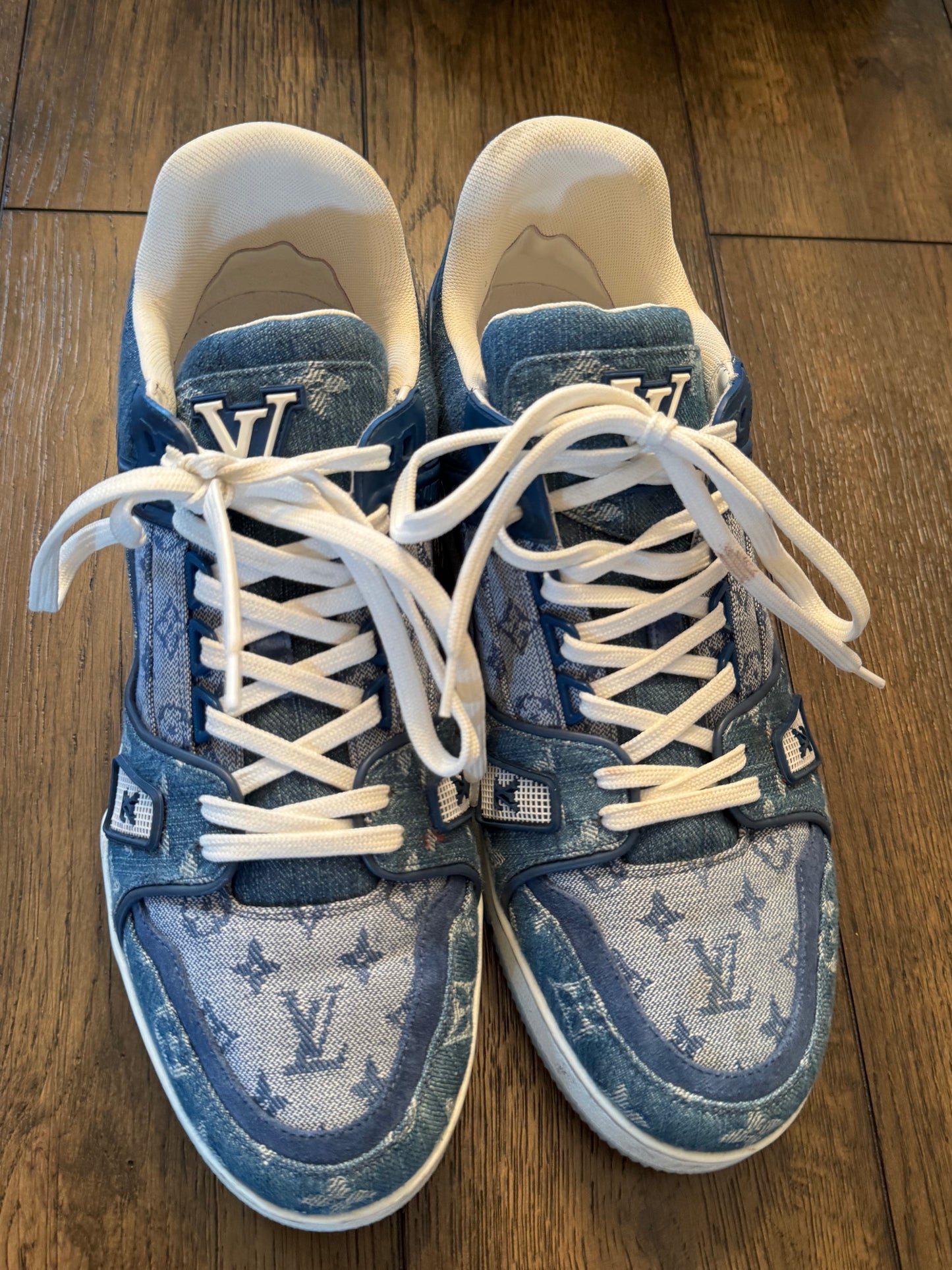 Louis Vuitton Men’s Denim Sneakers 8 (Us 9.5)
