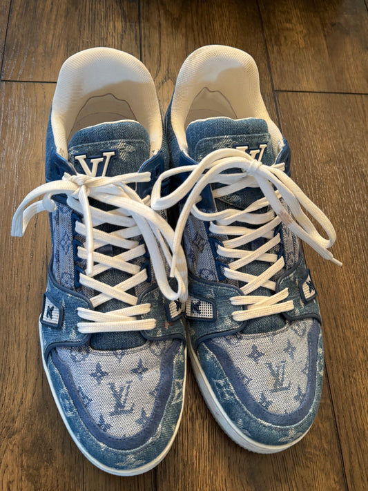 Louis Vuitton Men’s Denim Sneakers 8 (Us 9.5)