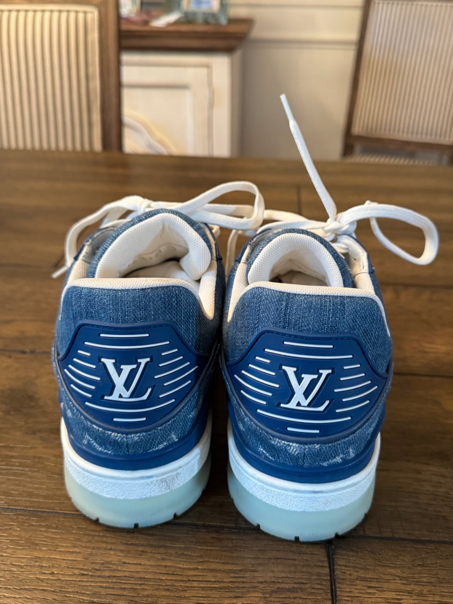 Louis Vuitton Men’s Denim Sneakers 8 (Us 9.5)