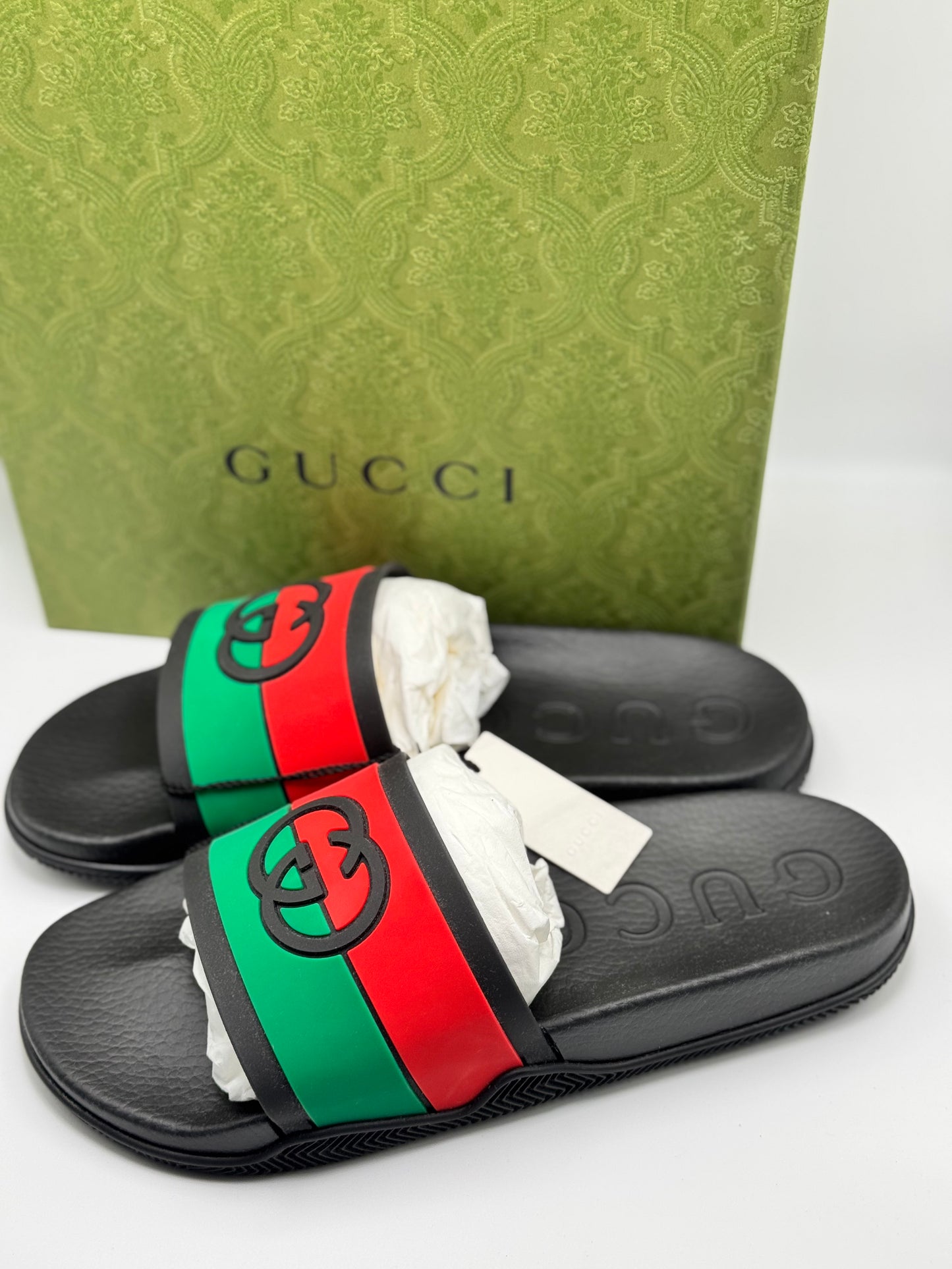 Gucci Mens Interlocking Slides 11