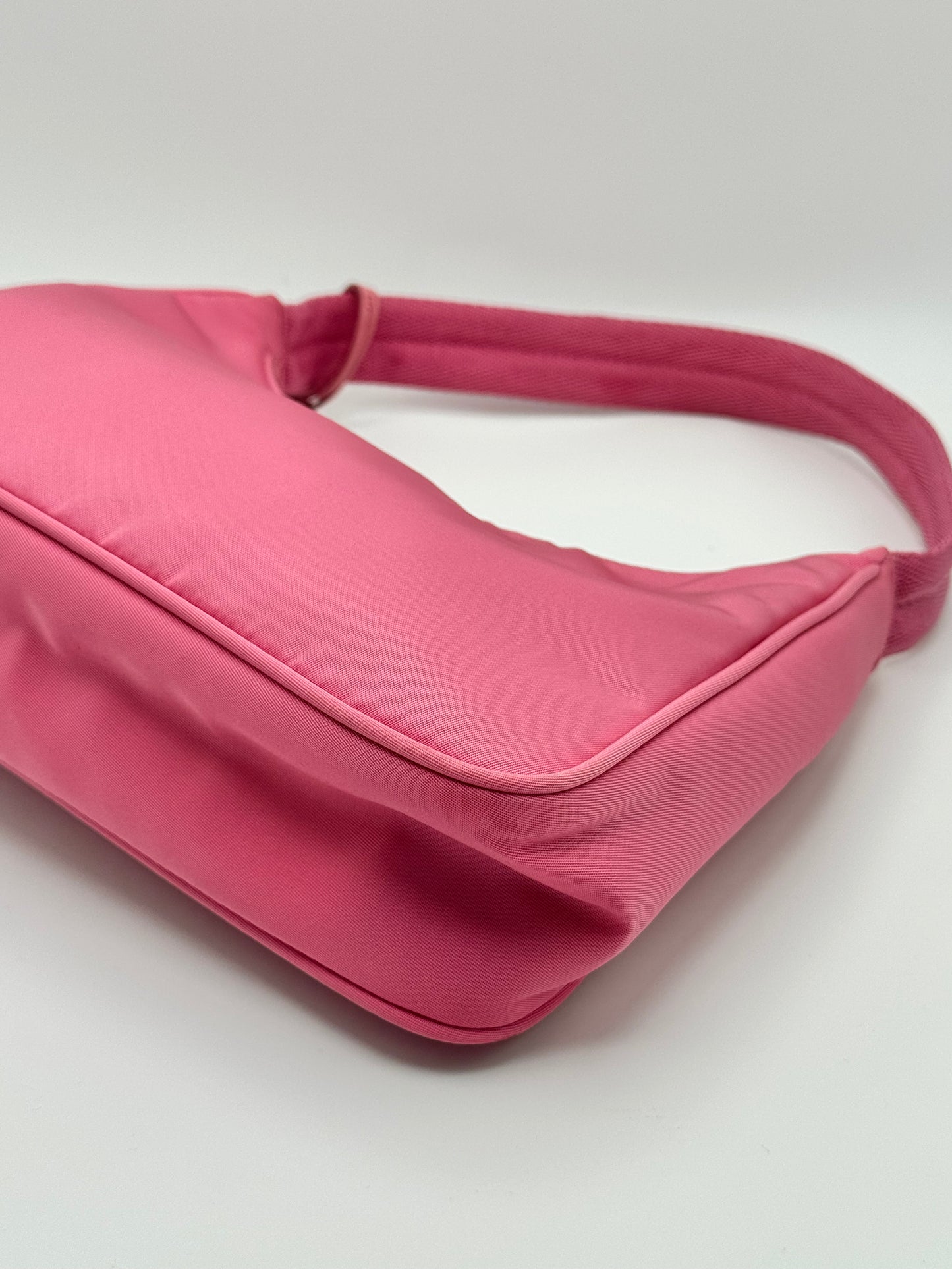 Prada Tessuto Nylon Mini Re-Edition 2000 Bag Begonia