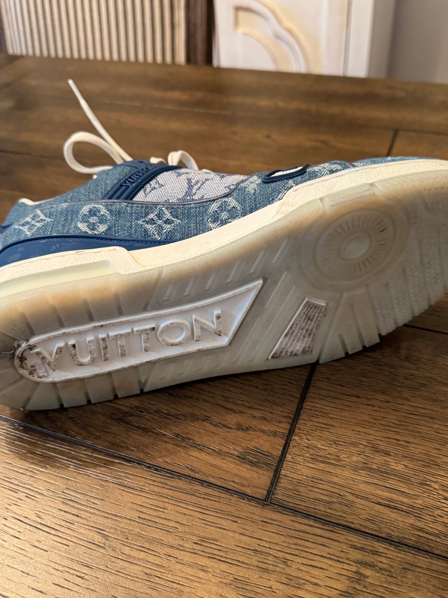 Louis Vuitton Men’s Denim Sneakers 8 (Us 9.5)