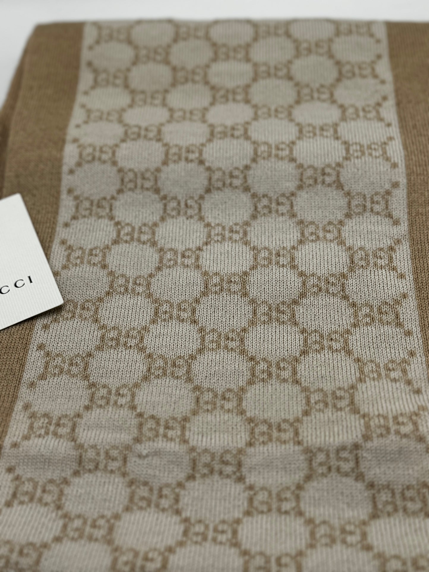 Gucci Wool Monogram Scarf